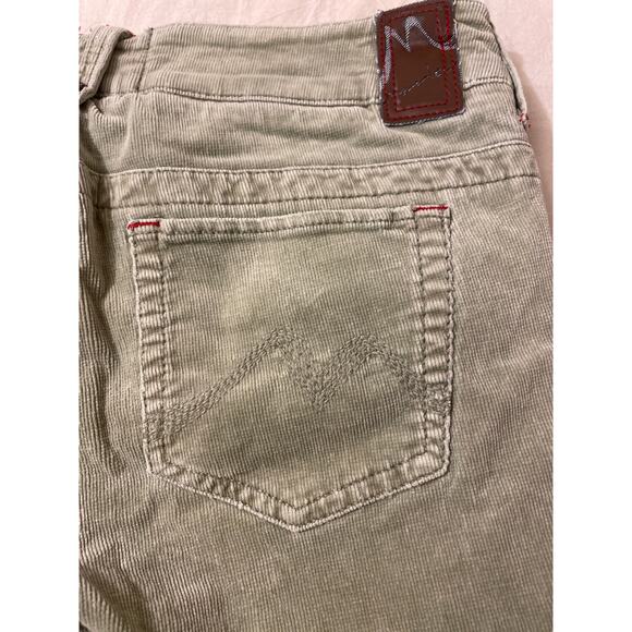 Marisa Christina Corduroy Capri Cropped‎ Pants Womens Size 30 Green - Picture 8 of 8
